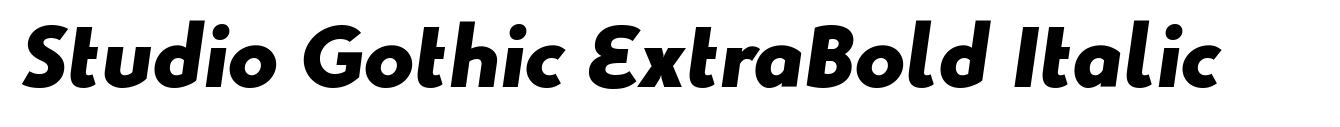 Studio Gothic ExtraBold Italic image